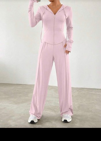 shein pembe eşofman takımı