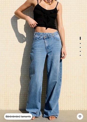 Siyah V Yaka Fırfırlı Kadın Büstiyer - Görsel 2