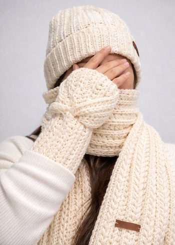 Özel Yapım El Örgüsü Atkı Bere ve Eldiven Takımı - Görsel 2