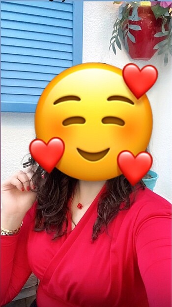 Diğer Kırmızı Kruvaze Bluz