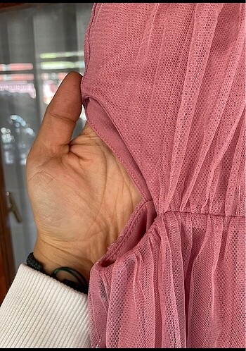 Trendyol & Milla Pembe tül elbise