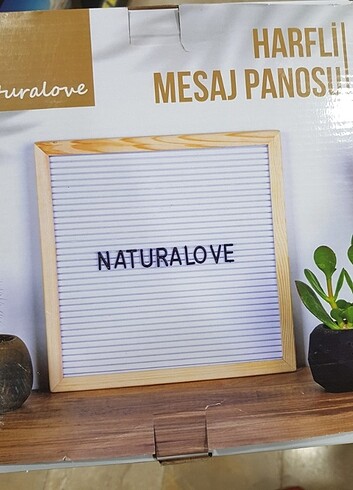  Beden camel Renk Naturalove harfli mesaj panosu, sifir urun????