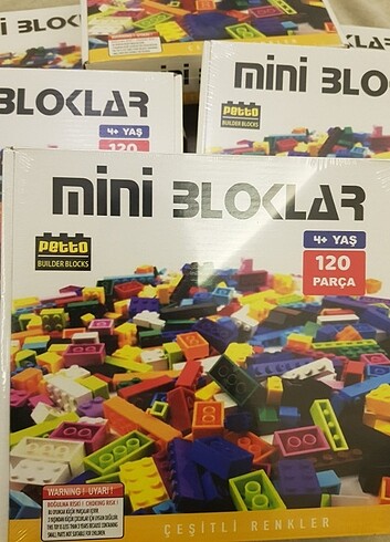  Beden Renk 120 parca mini bloklar sifir marka petto