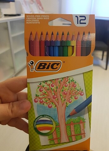 merhabalar????bic marka 12 li kuru boya kalem sifir urundur