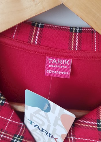 12-13 Yaş Beden kırmızı Renk Kırmızı Ekoseli kiz cocuk Pijama Takımı