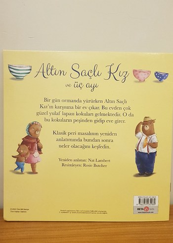Altın Saçlı Kız ve Üç Ayı Çocuk Hikaye Kitabı