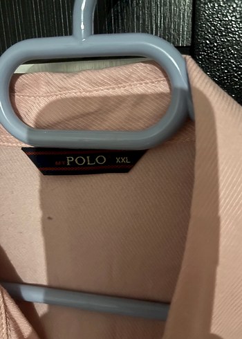 Pembe Keten Uzun Kollu Kadın Gömlek - Görsel 2