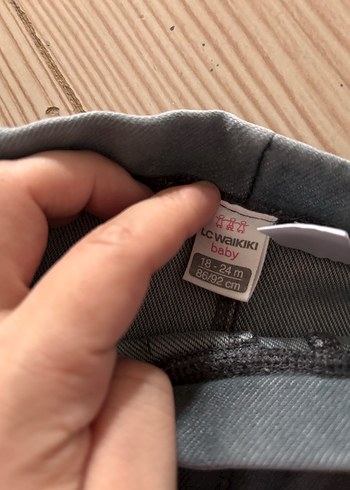 Kız Çocuk Gri Pamuklu Rahat Kesim Tayt - Görsel 4