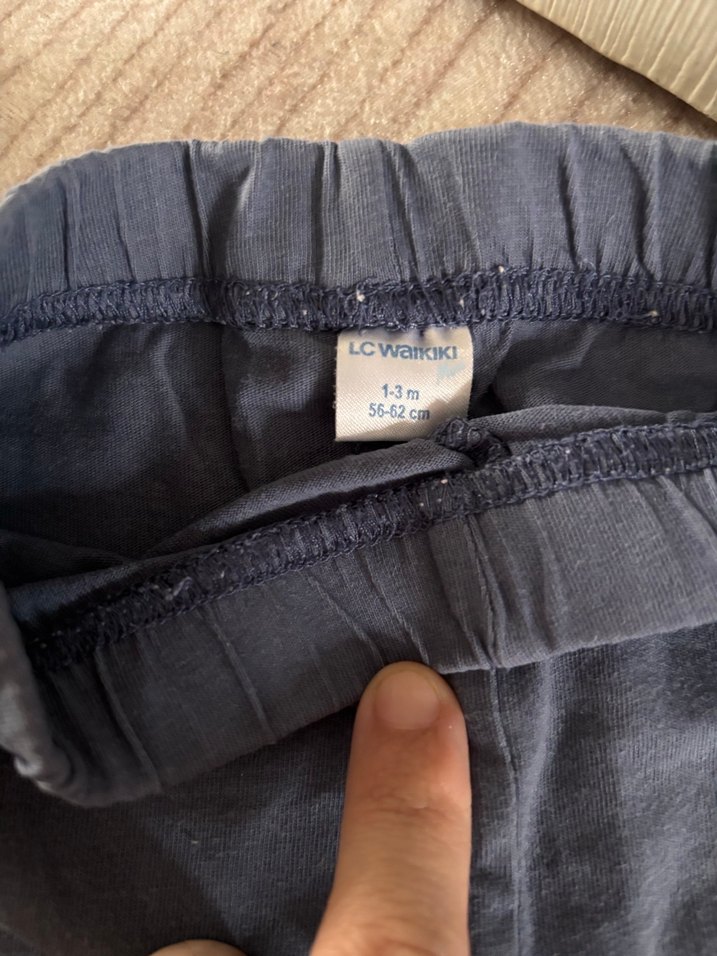 Kız Çocuk Gri Pamuklu Rahat Kesim Tayt - Görsel 2