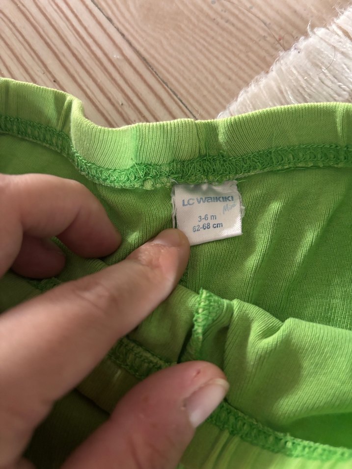 Kız Çocuk Gri Pamuklu Rahat Kesim Tayt - Görsel 3