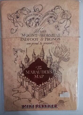 Harry Potter çapulcu haritası mini planlayıcı planner ajanda