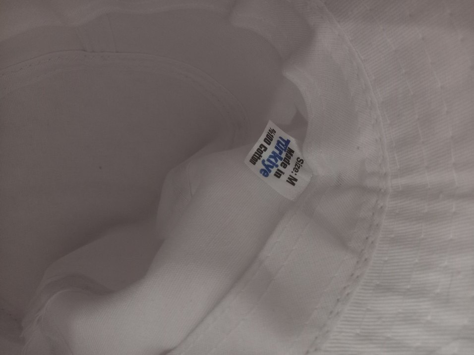 Beyaz Bucket Hat Şapka - Görsel 2