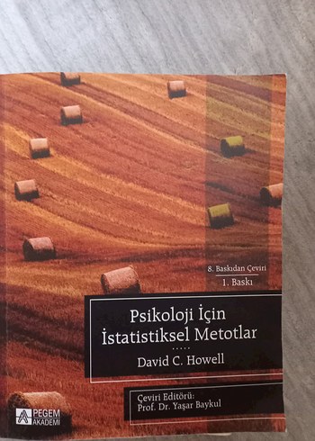 Psikoloji İçin İstatistiksel Metotlar Kitabı