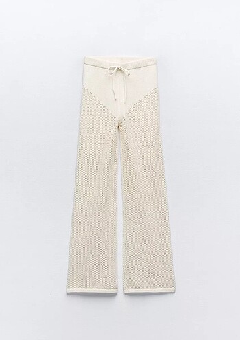 Zara yazlik triko pantolon