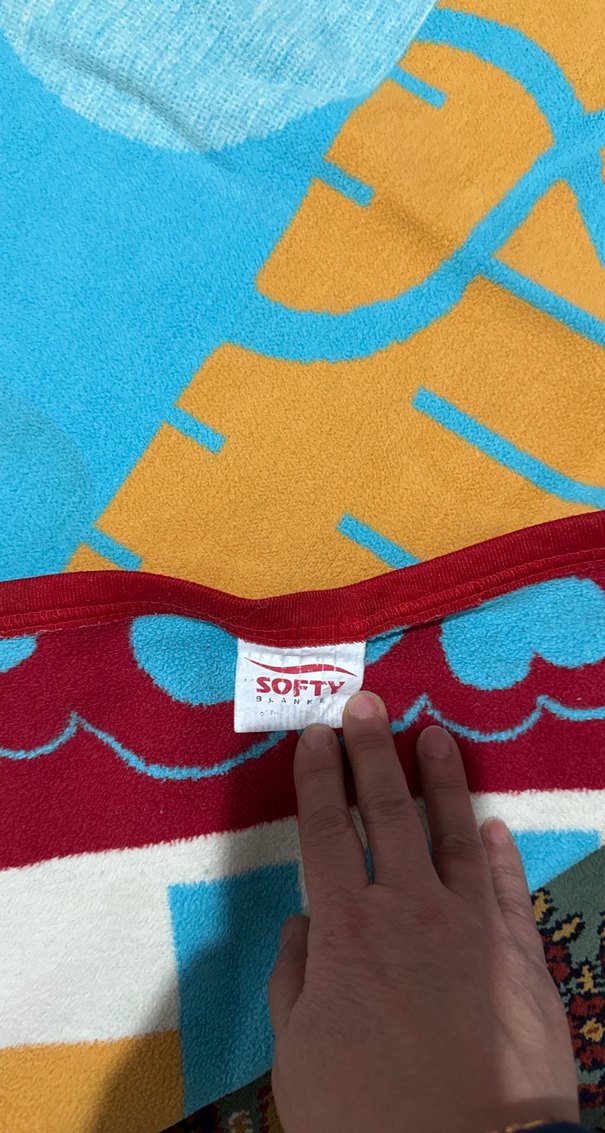 Renkli Baskılı Çocuk Battaniyesi - Görsel 3