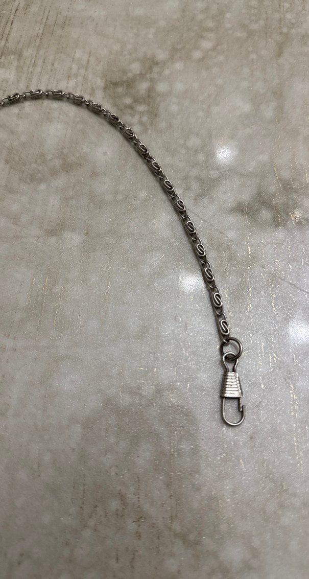 Gri Zincir Detaylı Kadın Çanta Aksesuarı - Görsel 2