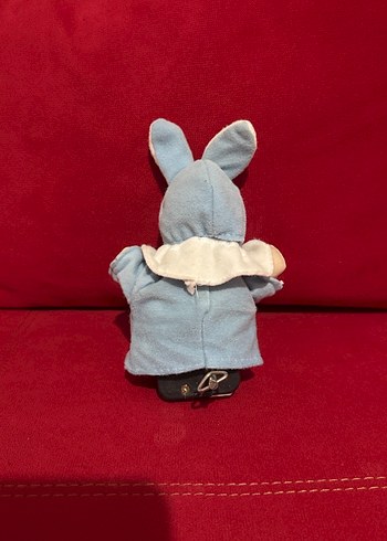 Mavi Tavşan Kulaklı Bebek Oyuncak - Görsel 2