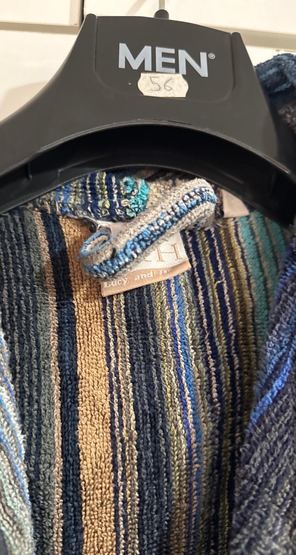 Bohem Çok Renkli Çizgili Bornoz - Görsel 2