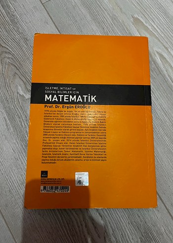 Beden Renk Prof. Dr. Ergün Eroğlu Matematik Kitabı
