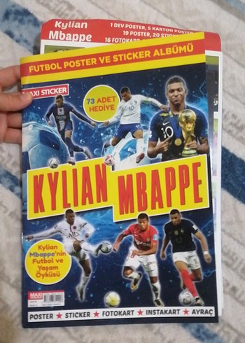 Kylian Mbappe Futbol Poster ve Sticker Albümü