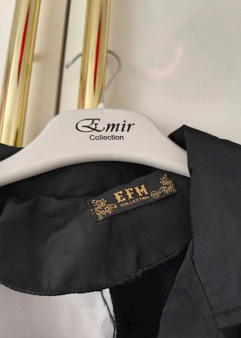 Kadın Bej-Siyah Midi Trençkot - Görsel 4