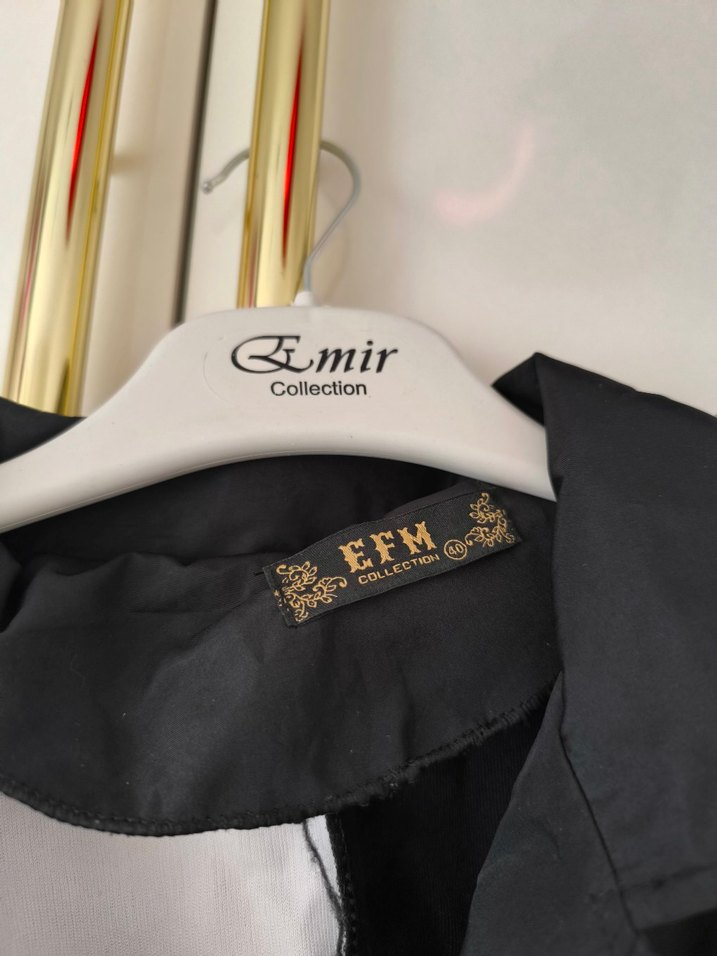 Kadın Bej-Siyah Midi Trençkot - Görsel 4