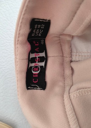 pudra Midi Kadın Kumaş Pantolon - Görsel 3