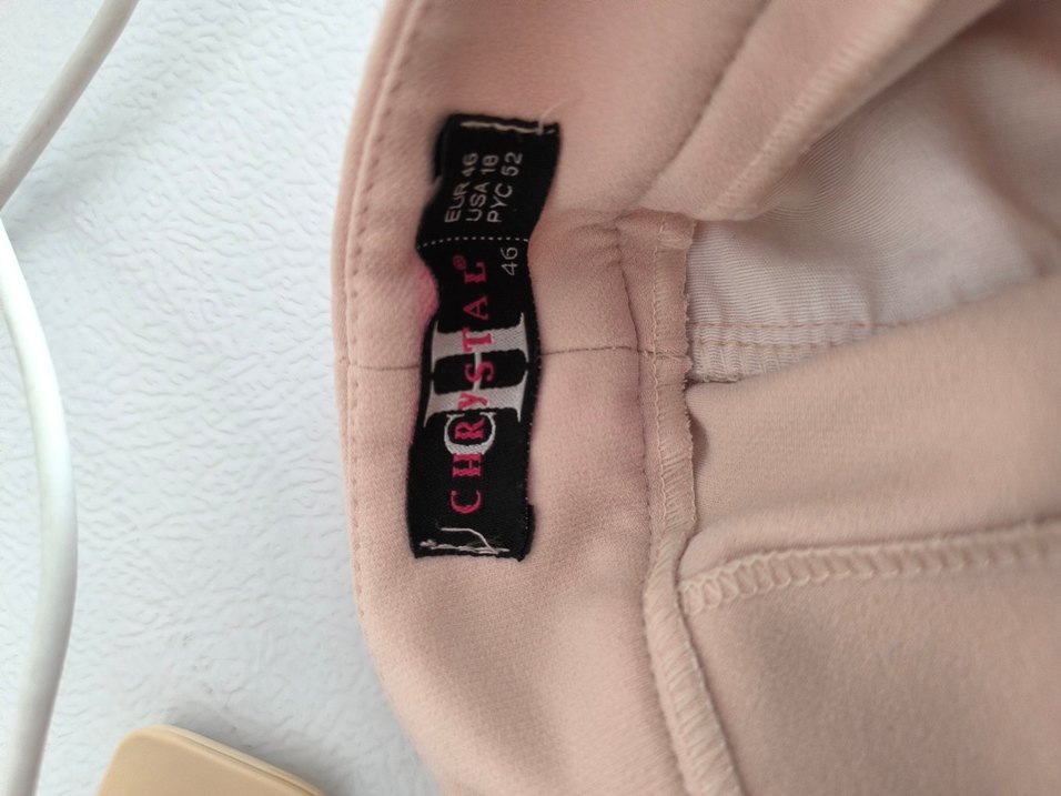 pudra Midi Kadın Kumaş Pantolon - Görsel 3