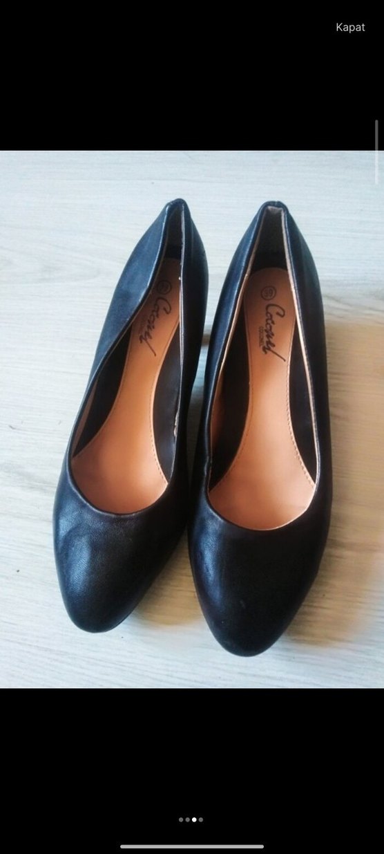 Siyah Süet Stiletto Kadın Topuklu Ayakkabı - Görsel 2