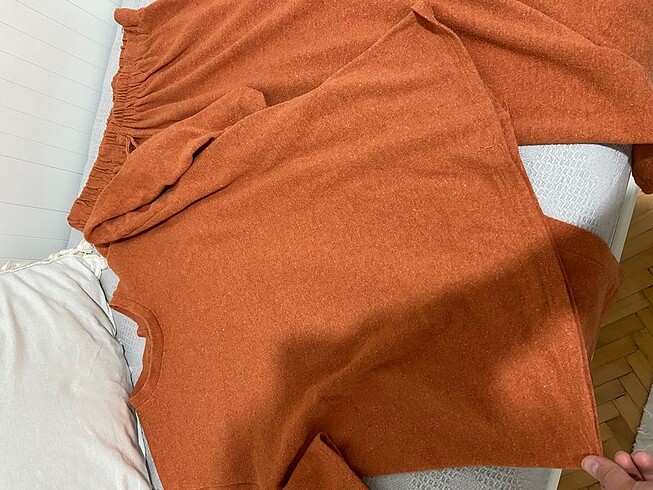 l Beden turuncu Renk Pijama takımı