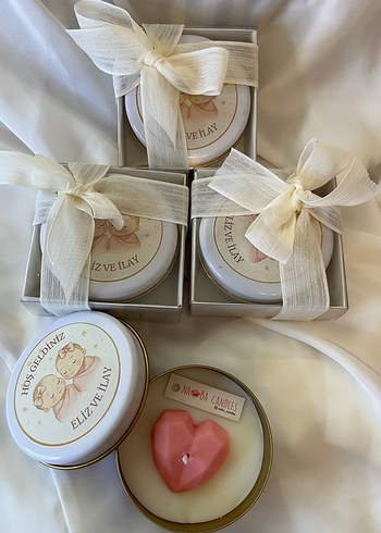 Pastel Pembe Kalp Mumlar - Görsel 14