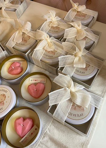 Pastel Pembe Kalp Mumlar - Görsel 10
