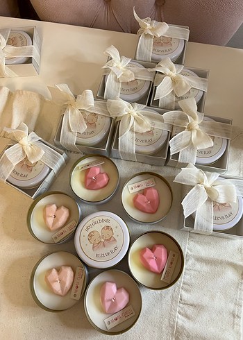 Pastel Pembe Kalp Mumlar - Görsel 6