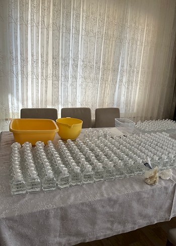 Beyaz Kurdeleli Cam Şişe Hediyelik - Görsel 6