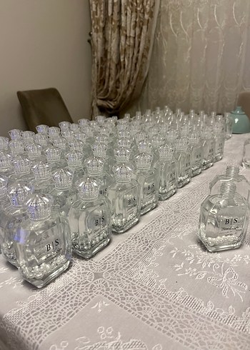 Beyaz Kurdeleli Cam Şişe Hediyelik - Görsel 10