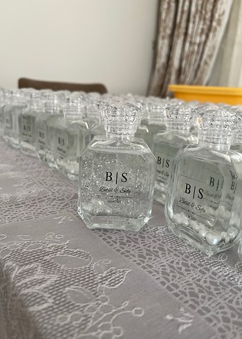 Beyaz Kurdeleli Cam Şişe Hediyelik - Görsel 5