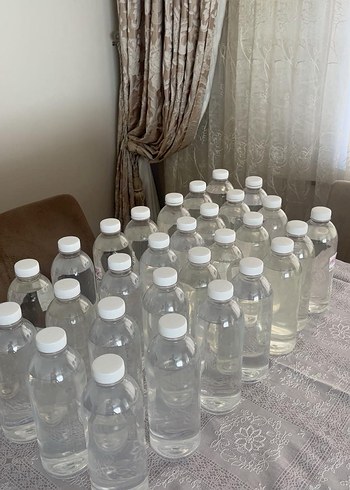 Beyaz Kurdeleli Cam Şişe Hediyelik - Görsel 16