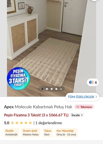 2 parça Peluş halı - Görsel 5