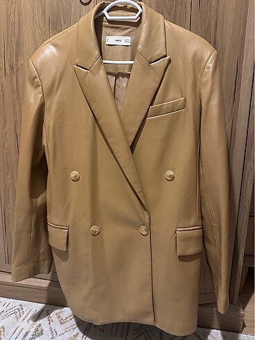 Mango Deri Blazer Oversize
