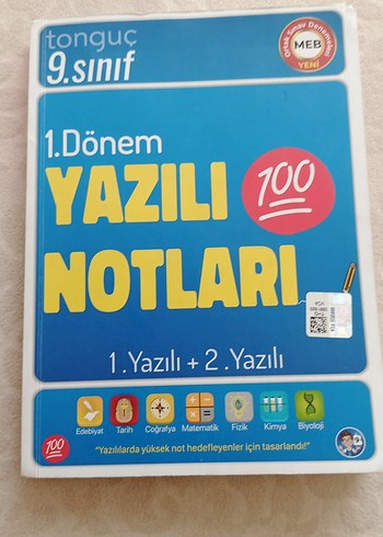 Tonguç 9. Sınıf 1. Dönem Yazılı Notları