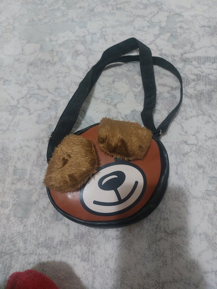 Kahverengi Ayı Figürlü Çocuk Çantası - Görsel 2