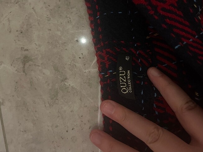 Quzu Kalın Kumaş Kışlık Ekose Etek