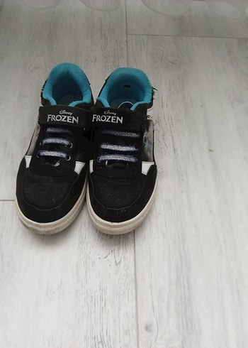 Kız Çocuk Mavi Baskılı Cırt Cırtlı Spor Ayakkabı - Görsel 6