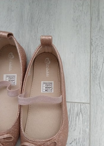 Kız Çocuk Bej Tokalı Babet Ayakkabı - Görsel 4