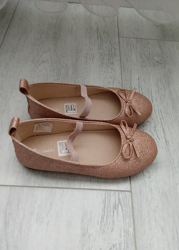 Kız Çocuk Bej Tokalı Babet Ayakkabı - Görsel 3