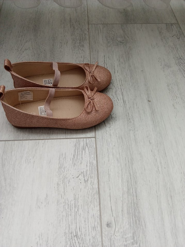Kız Çocuk Bej Tokalı Babet Ayakkabı - Görsel 2