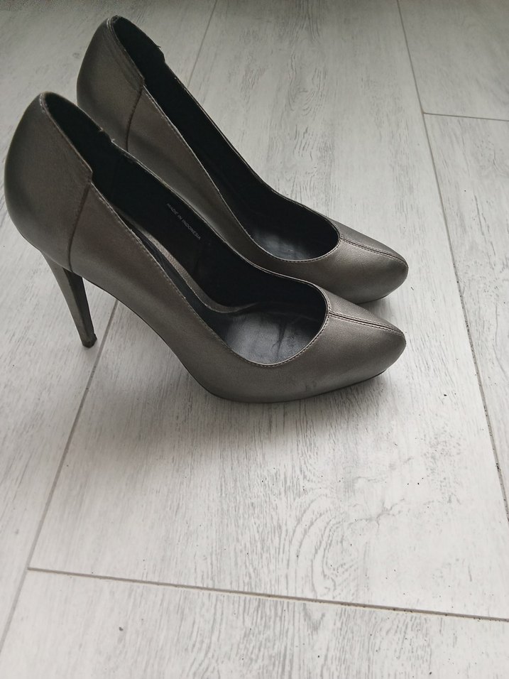 Stefanel Gri Tokalı İnce Topuklu Stiletto - Görsel 2