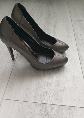 Stefanel Gri Stiletto Topuklu Kadın Ayakkabı - Görsel 2