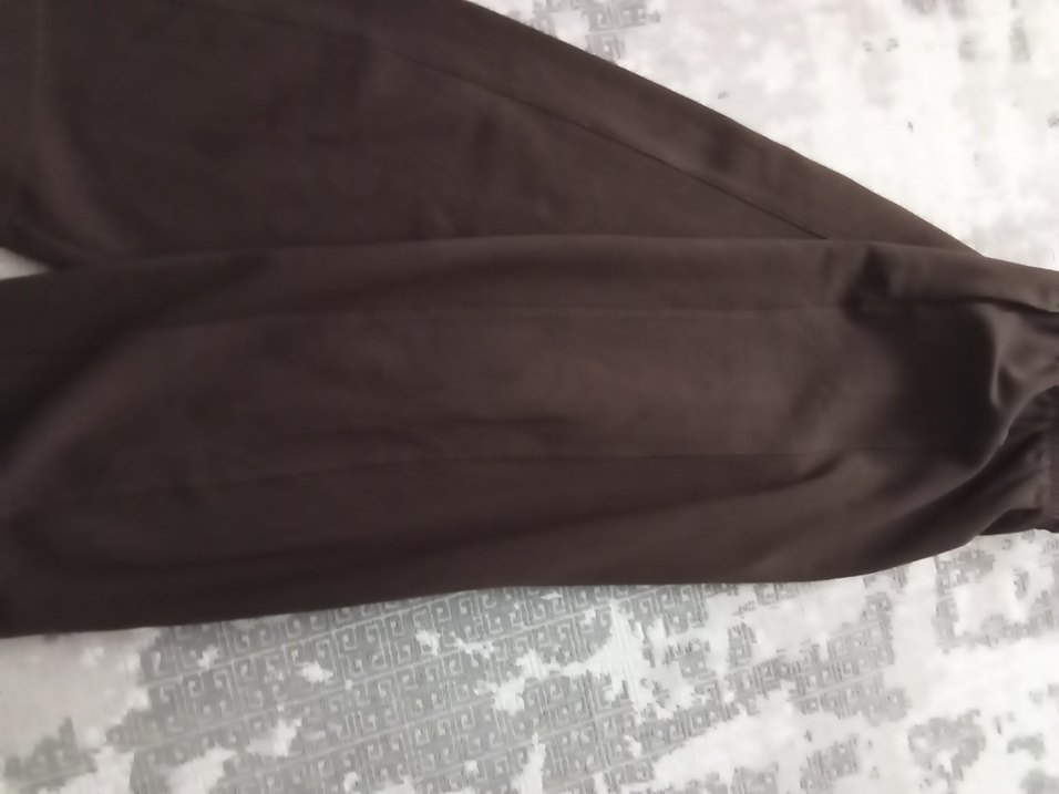 Kahverengi Rahat Kesim Kadın Kumaş Pantolon - Görsel 5