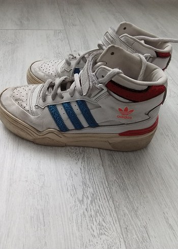 Adidas Erkek Beyaz Gri Spor Ayakkabı - Görsel 6